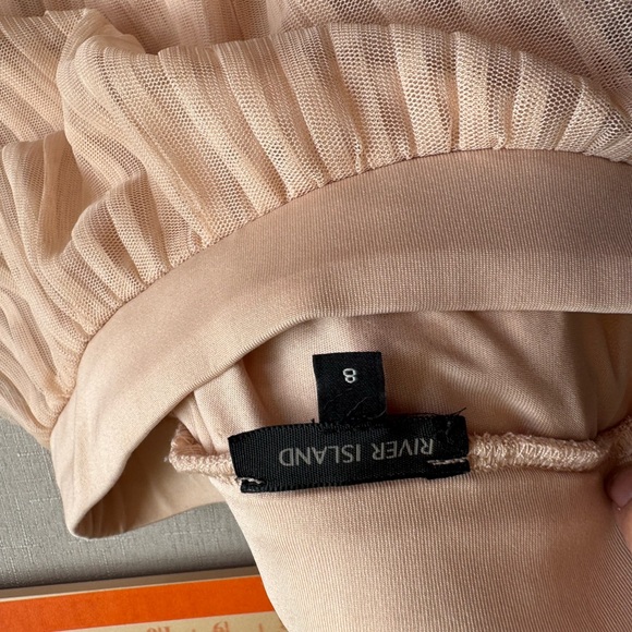 River Island Pleated Midi Skirt with lace - Picture 6 of 6